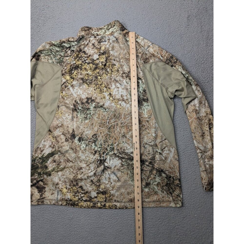 Cabelas Zip Pullover 2XL Zonz Western Camo Hunting Long Sleeve Shirt Mock - Picture 6 of 9